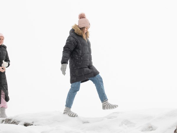 Randonnée en chaussettes de laine avec sauna en tente et déjeuner au feu de camp